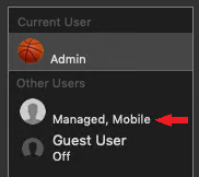 Montre un utilisateur avec les attributs managé et mobile